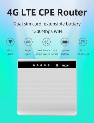 Unlocked Sim Wireless CPE 4g 5g Wifi Router With Outdoor Antenna Battery
